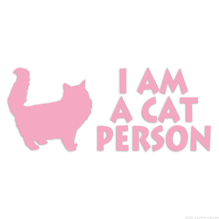 I Am A Cat Person - Decal Sticker - Multiple Colors & Sizes